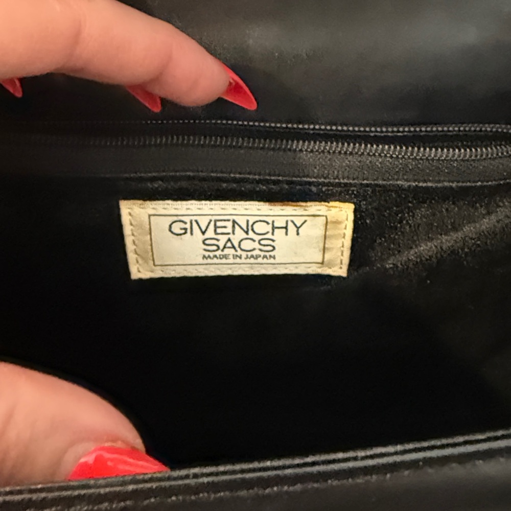 Givenchy Black Leather Crossbody Bag with Gold Chain - Picture 10 of 12
